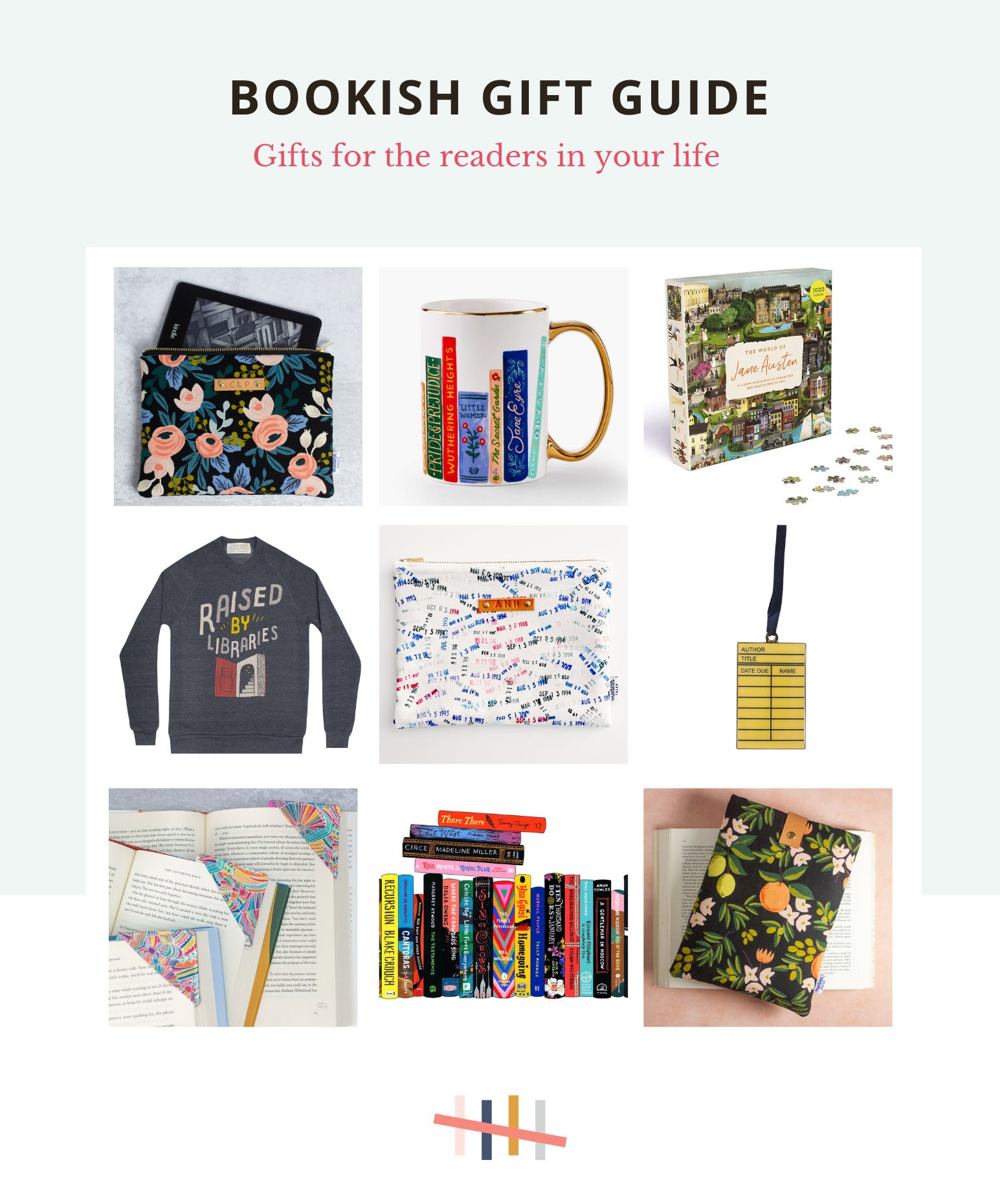 modern tally bookish gift guide