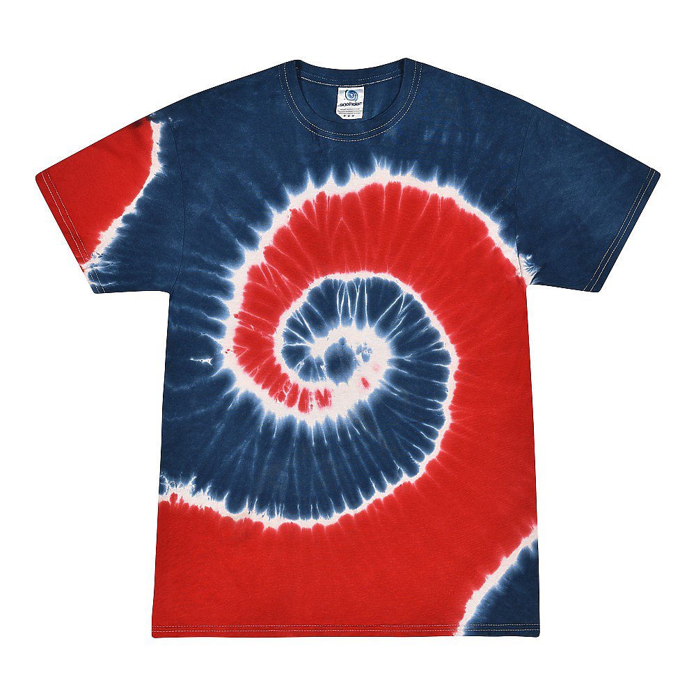 Tie Dye Shirt -SPIRAL ROYAL/RED – Jasie Blanks & Vinyl Supply