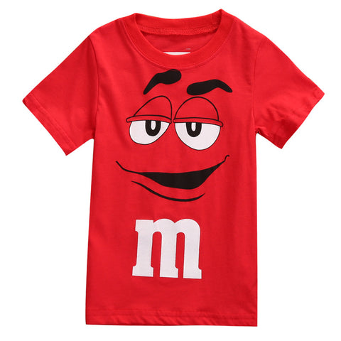 Boys M&M T-Shirt, Red, Size 2-7 Yrs