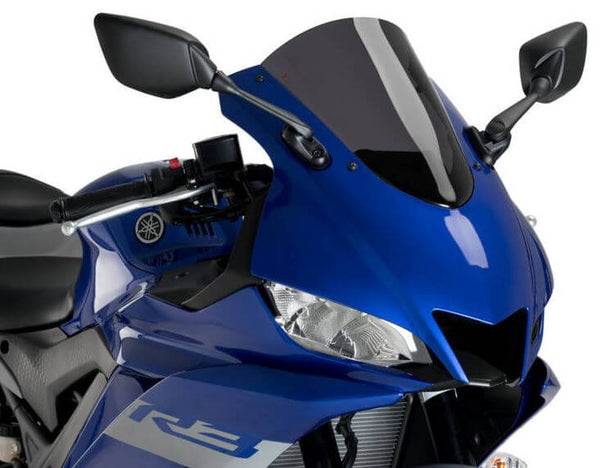 Puig R-Racing Windscreen '17-'20 Yamaha YZF R6, '22-'23 YZF R7