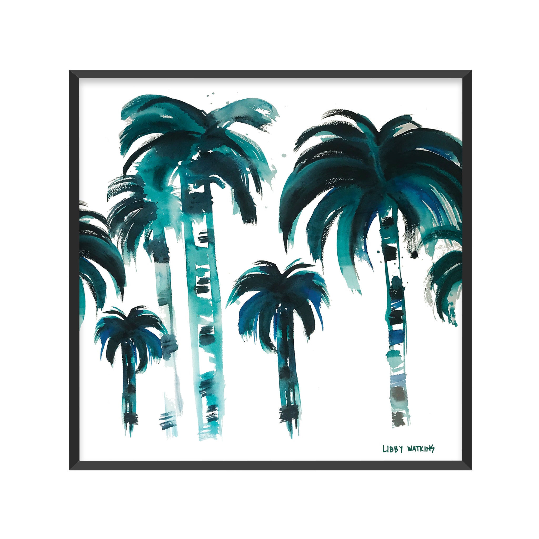 Flat Fan Palm Canvas Print – Libby Watkins