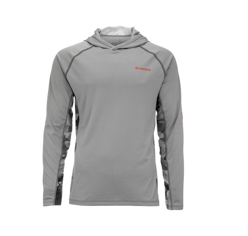 SIMMS MEN'S SOLARFLEX GUIDE HOODY xlarge sky/cinder