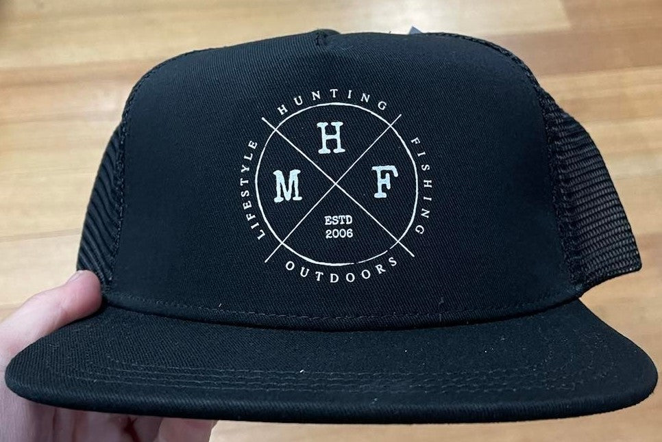 MHF Leather Patch Cap - Black