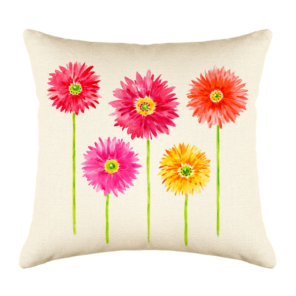 Gerbera Throw Pillow Cover | Di Lewis