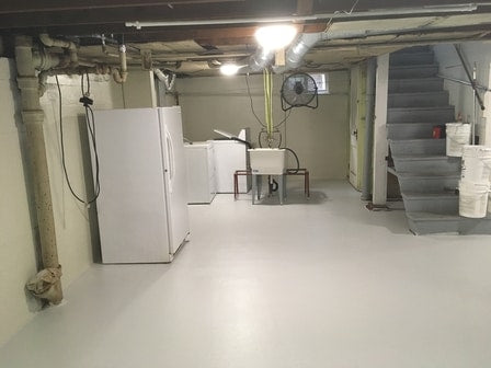 Epoxy Paint And Your Waterproofed Basement Floors - Tom's Basement  Waterproofing, Inc.