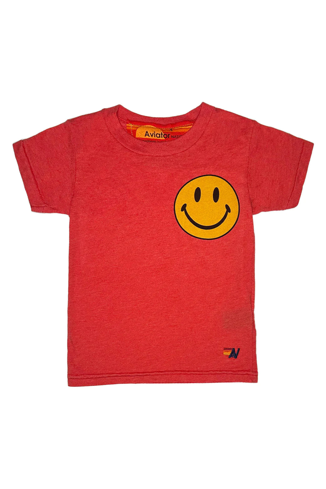 Aviator Nation - KID'S SMILEY 2 TEE - RED