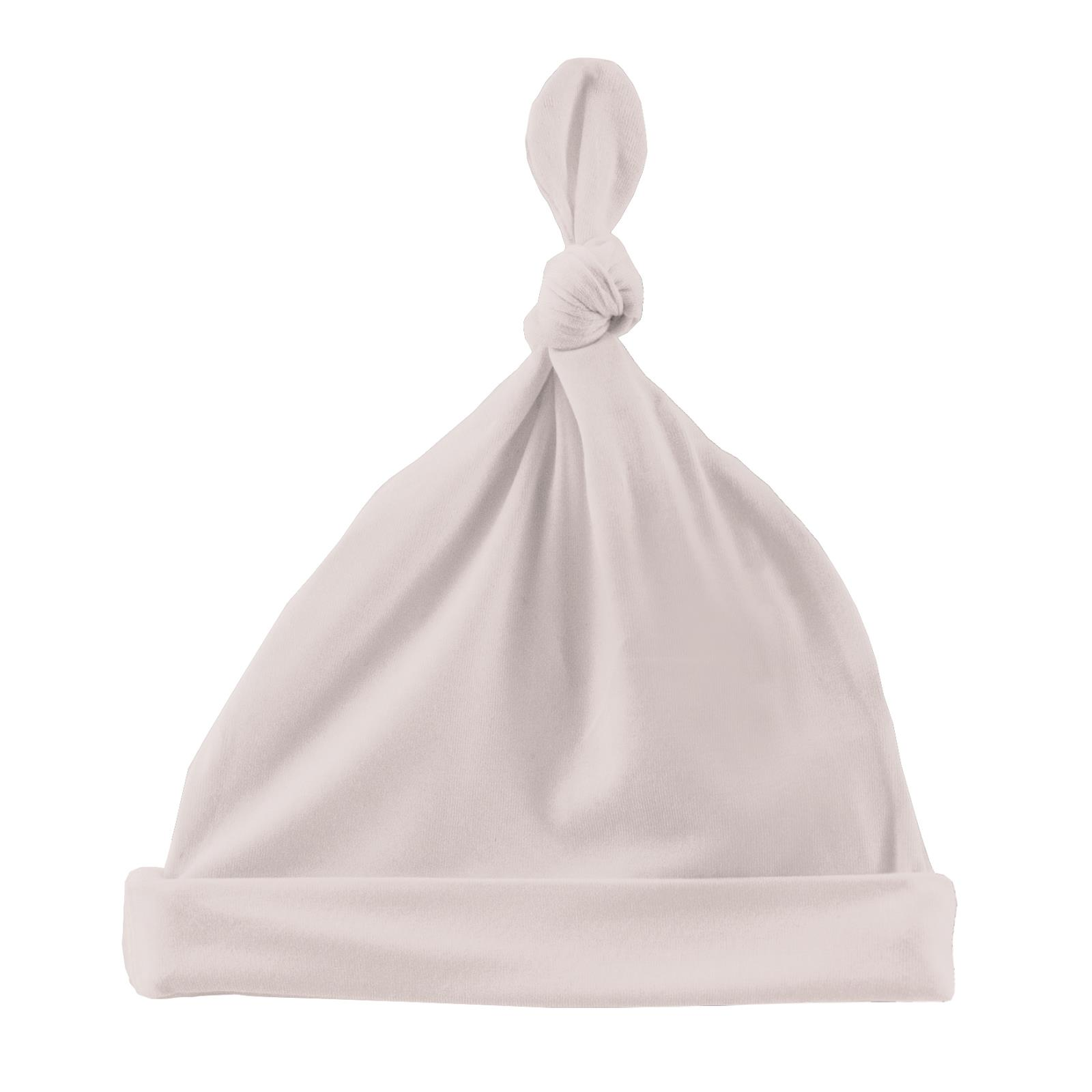 KICKEE PANTS KNOT HAT - BABY ROSE