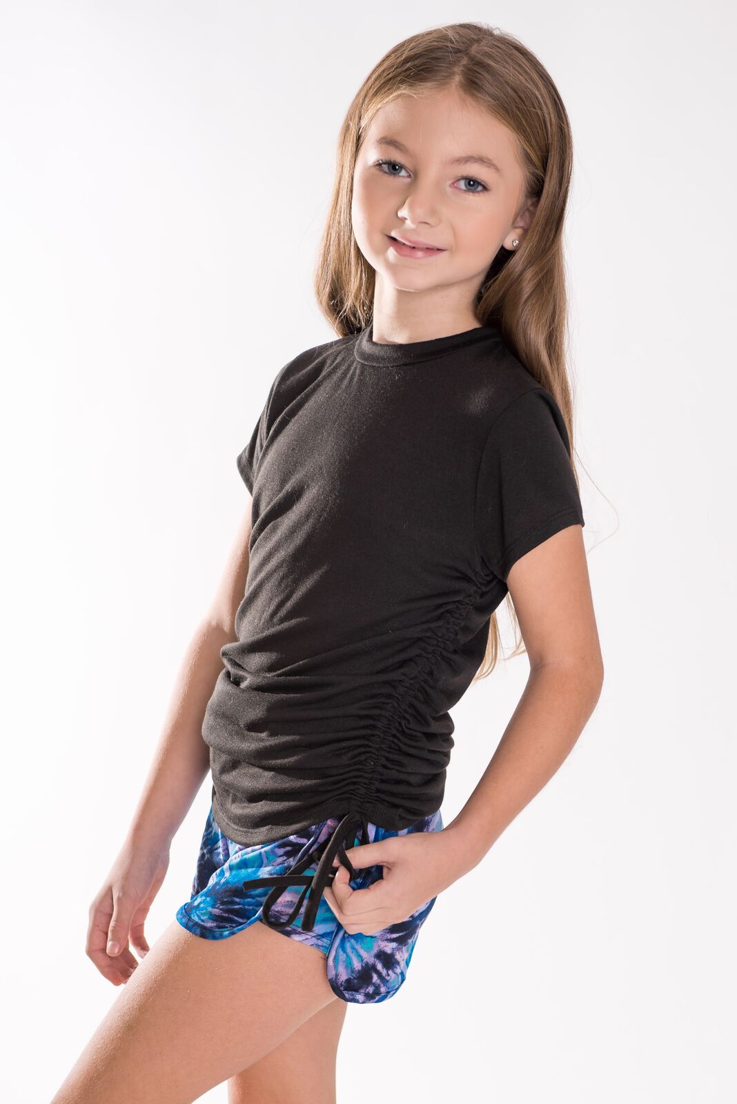 Tweenstyle Shorts, Blue Tie Dye – Stoopher & Boots