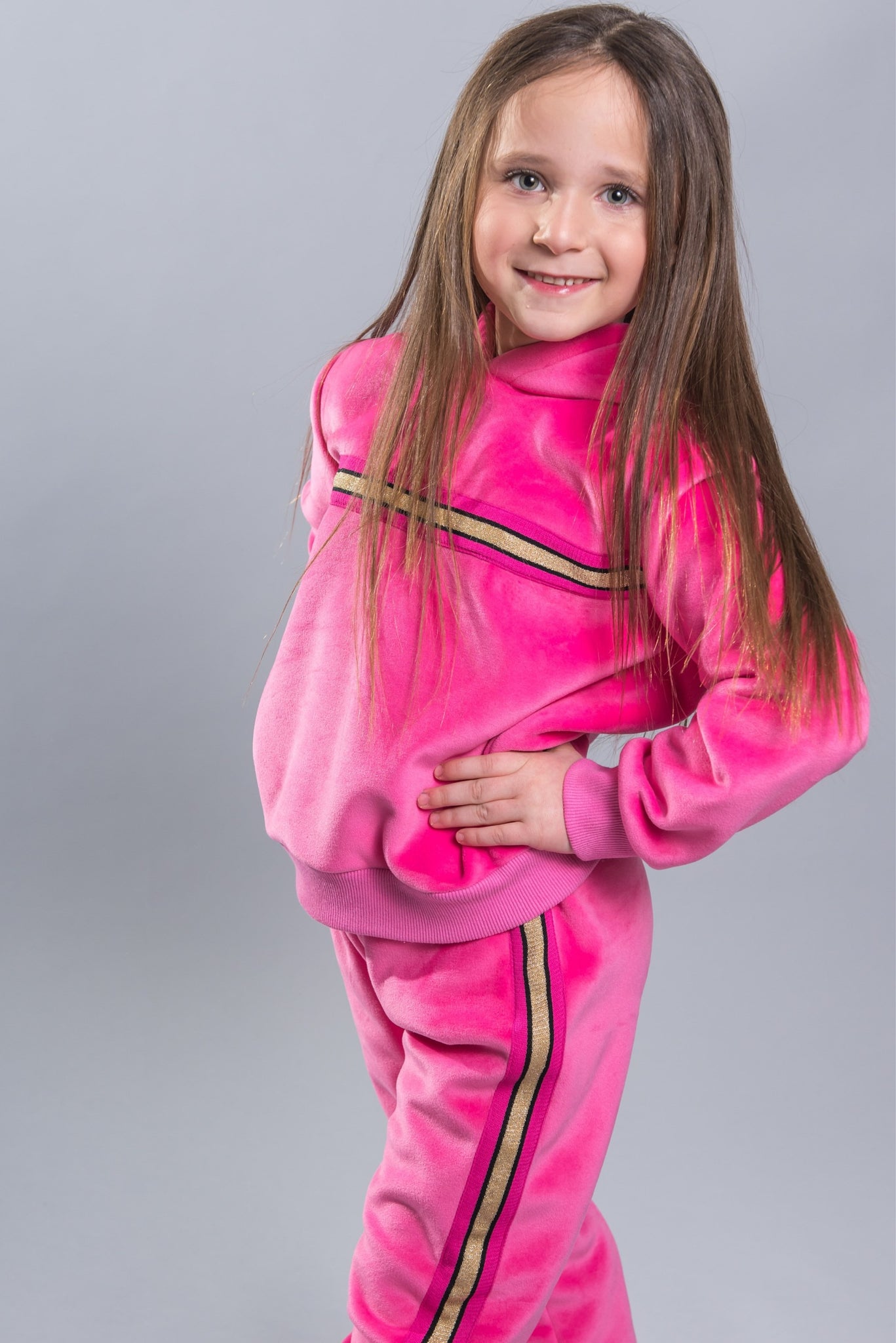 pink velvet tracksuit