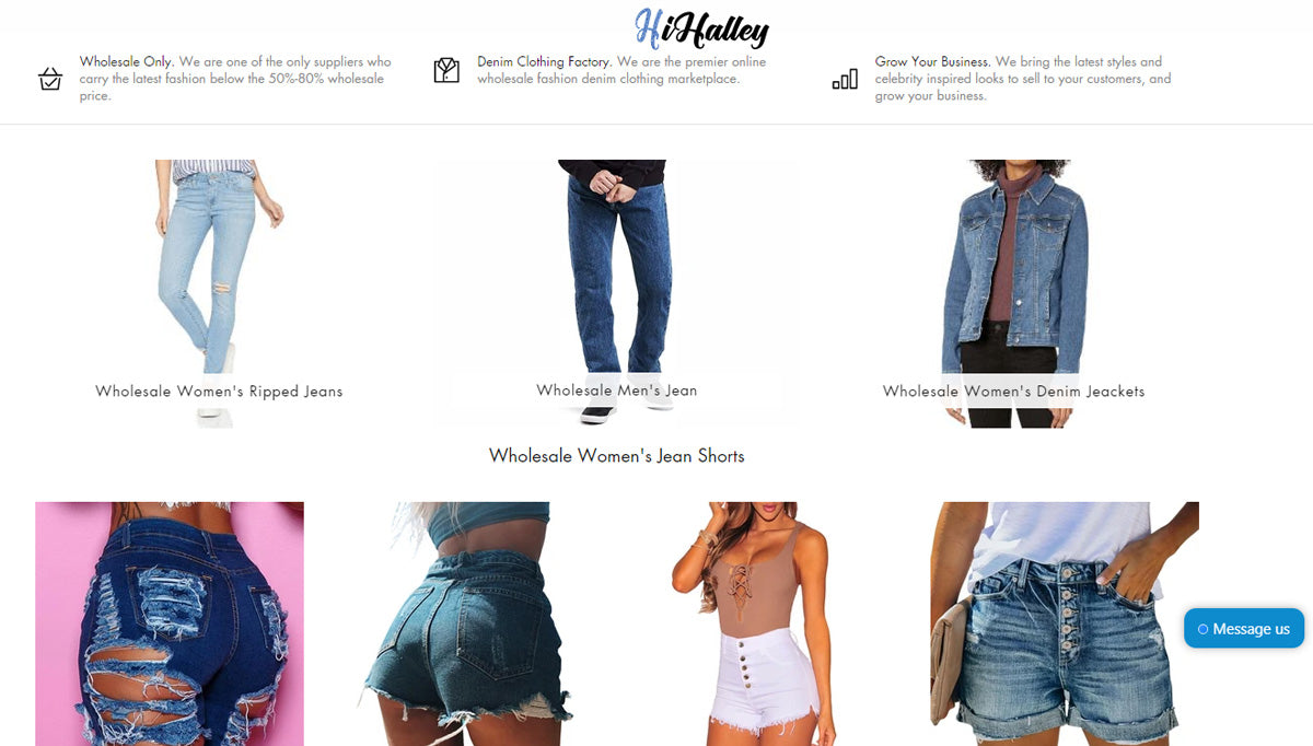 Bulk Wholesale Clothing Distributors, White Label Denim Jeans