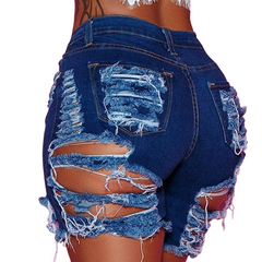 Pencil Jeans Plus Size Women's Mid Waist Ripped Fringed Jeans – HiHalley