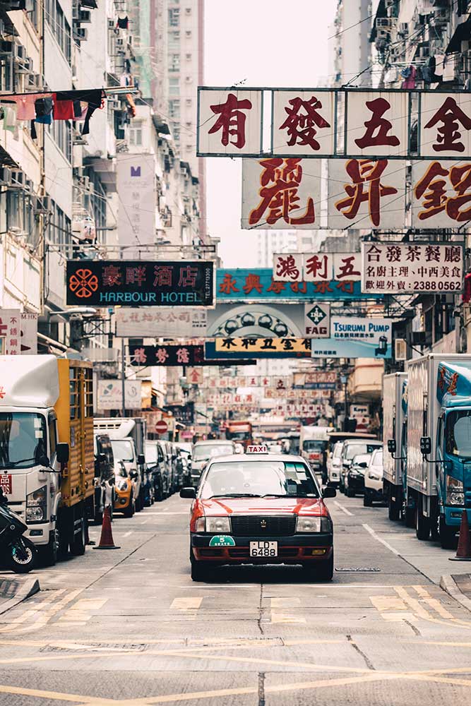 Art Photography Hong Kong Taxi By Rex Kakahuette