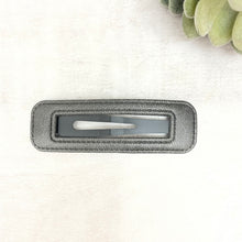 Hair Barrette Snap Leather