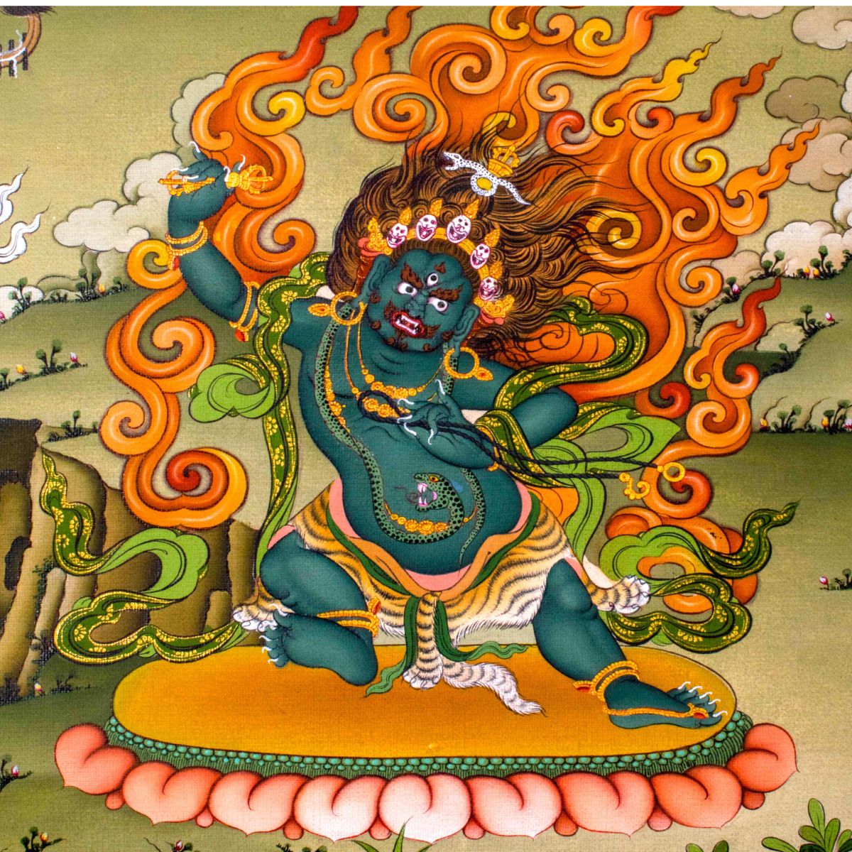 Thangkas are spiritually significant and have symbolic meaning.