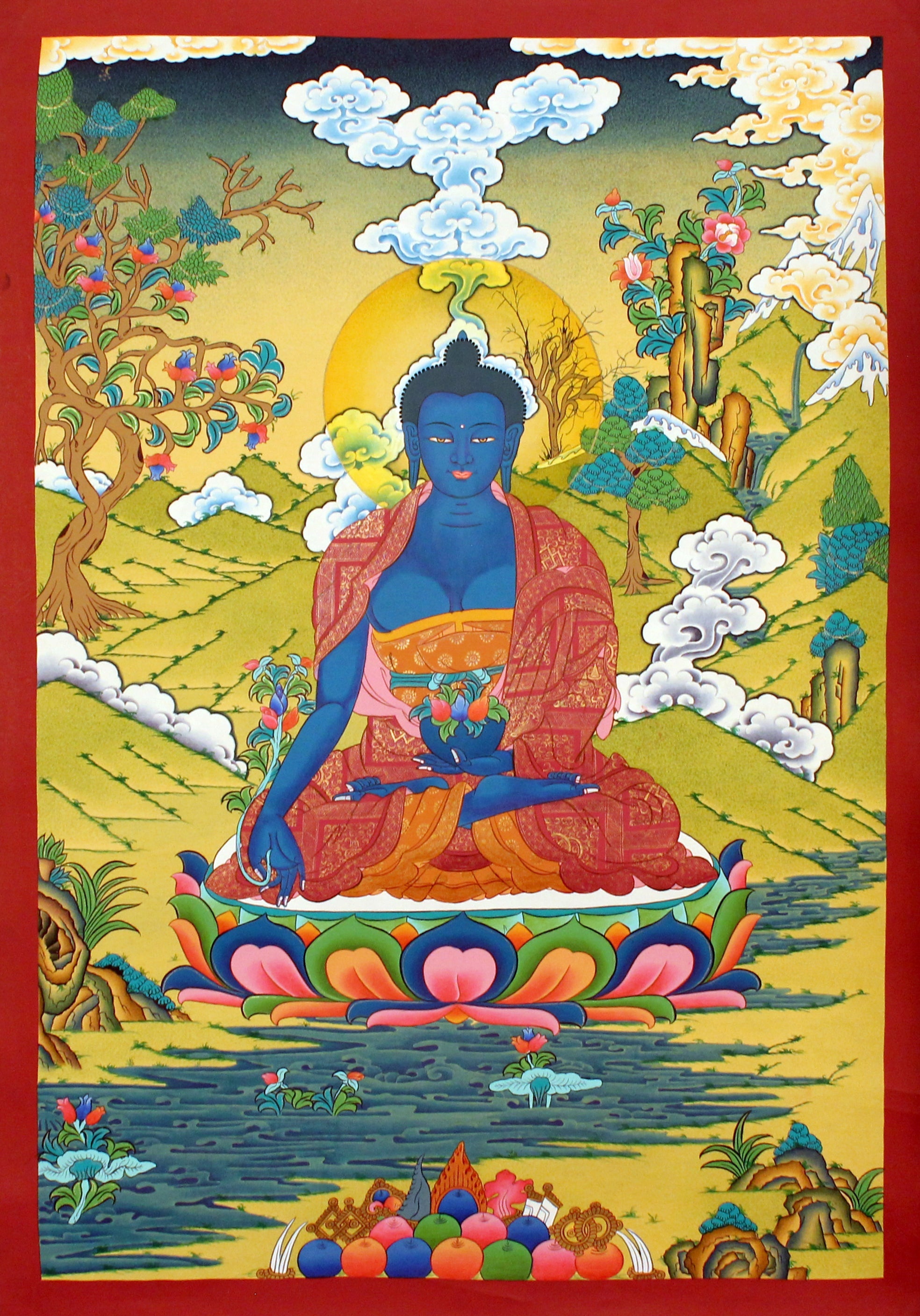 Medicine Buddha Thangka art