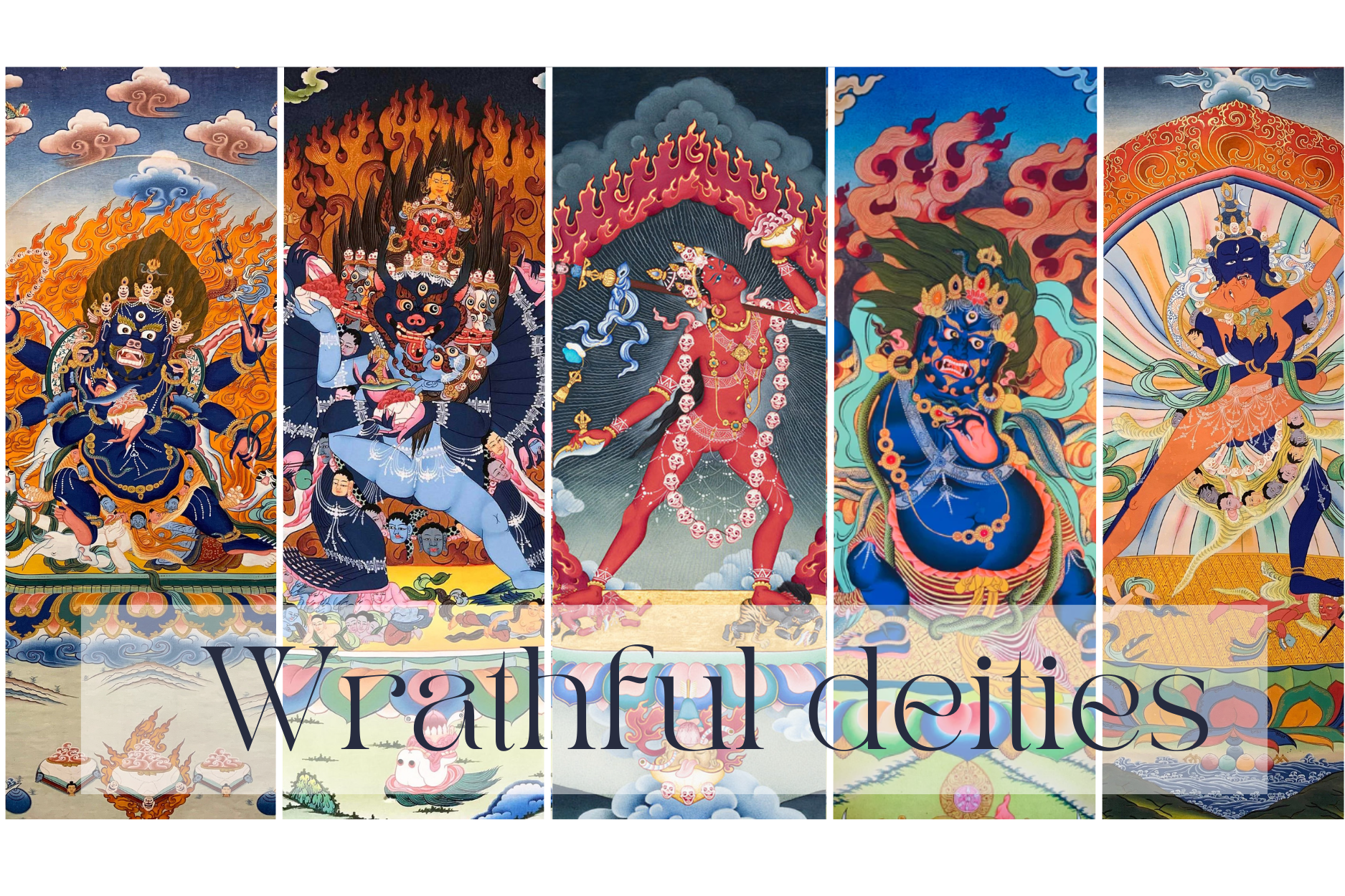 Wrathful buddhist deity