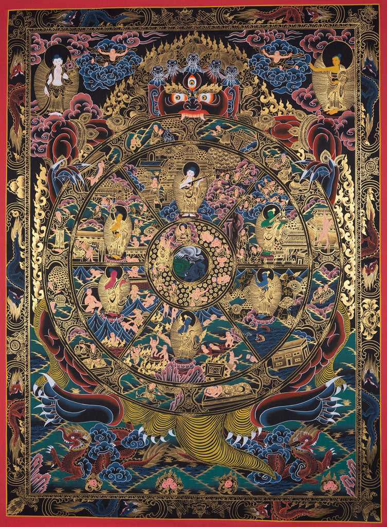 tibetan thangka wheel of life