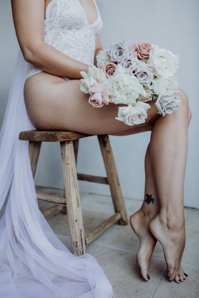 romantic bridal lingerie bodysuit