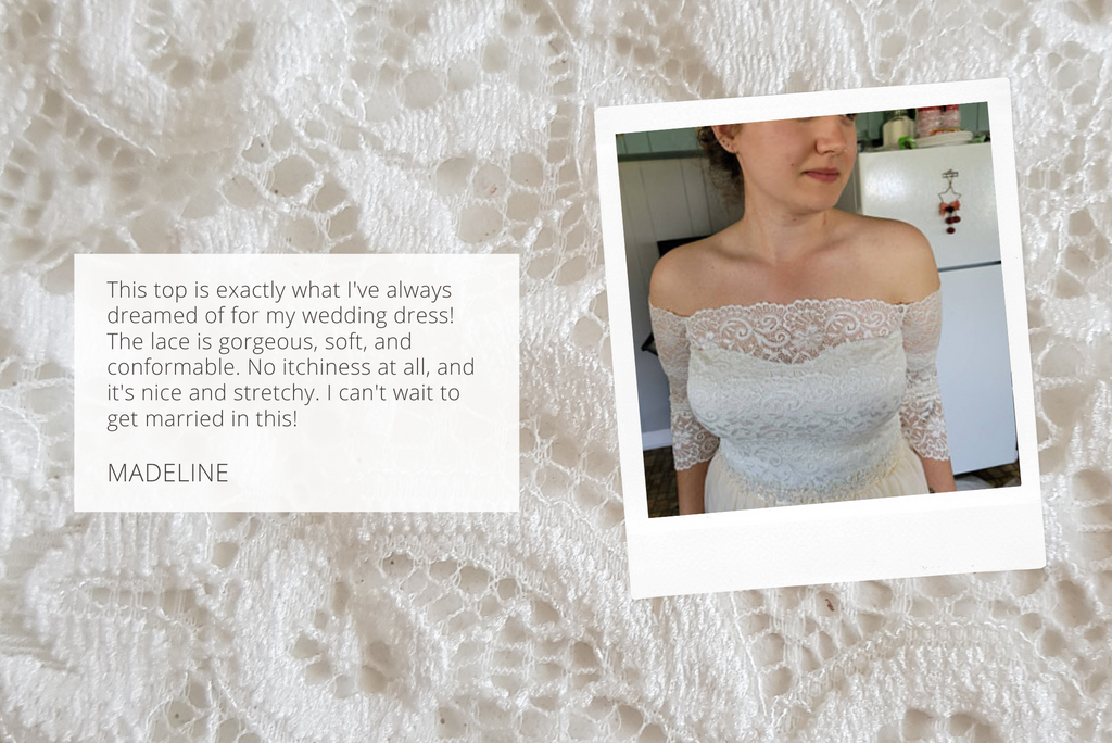 sweetheart neckline lace bridal crop top