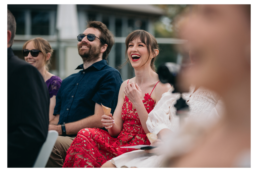 casual outdoor wedding