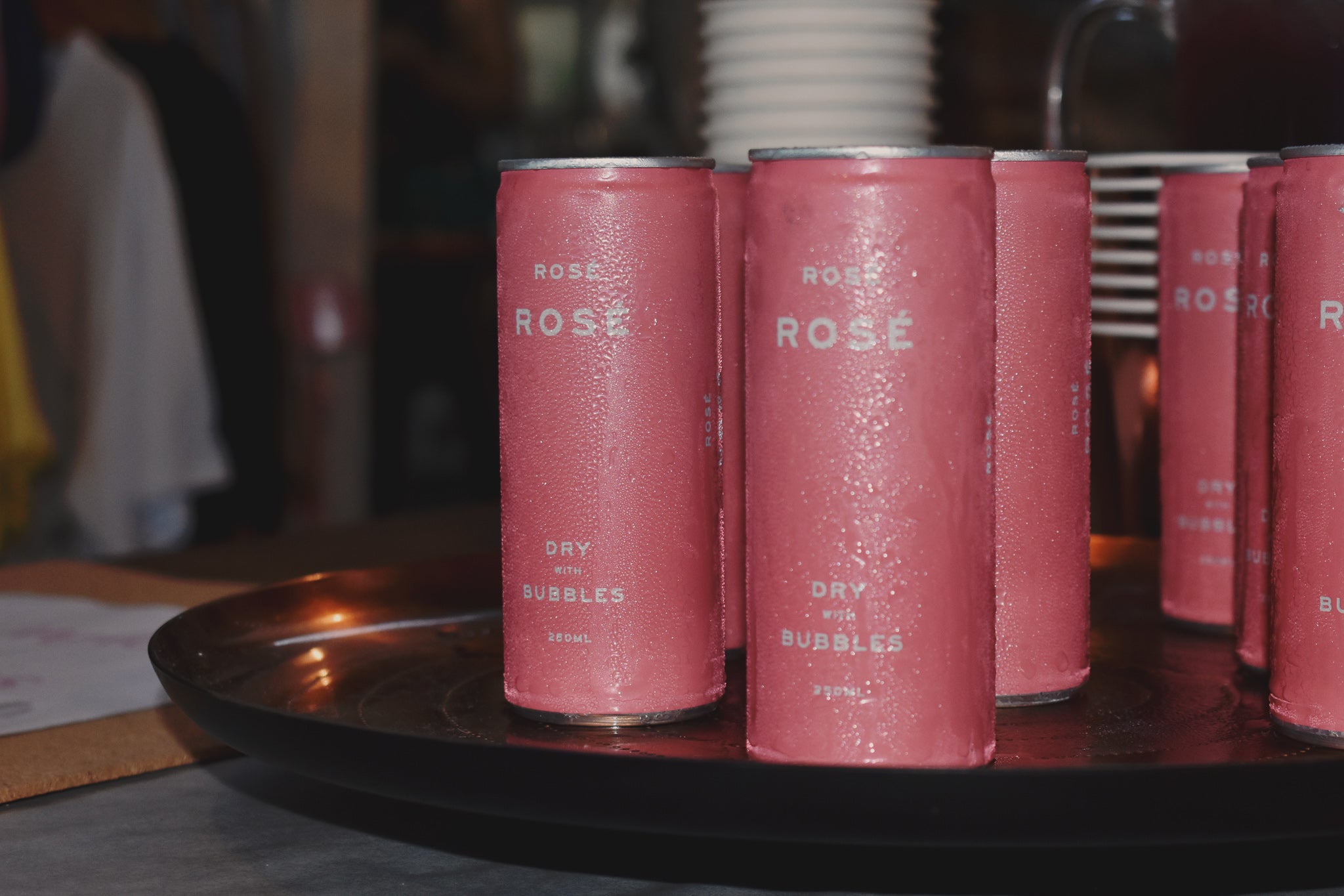 rose rose sparking wine in a can by lazy girl lingerie