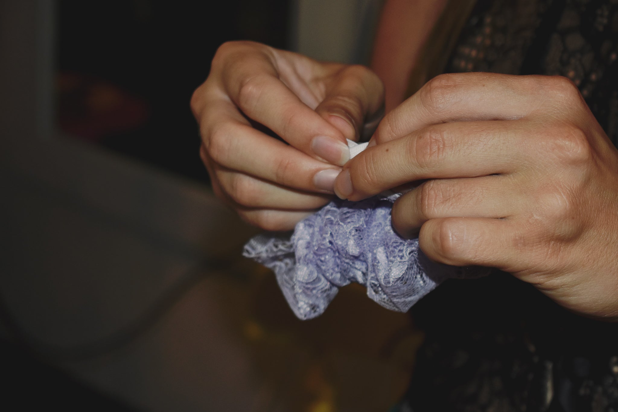 lace scrunchies by refound studio