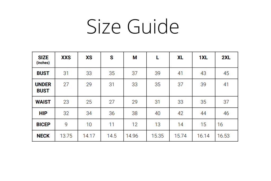 Sizing & Order Information – LazyGirlLingerie