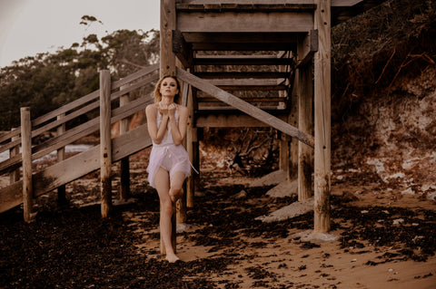 outdoor boudoir lingerie photoshoot