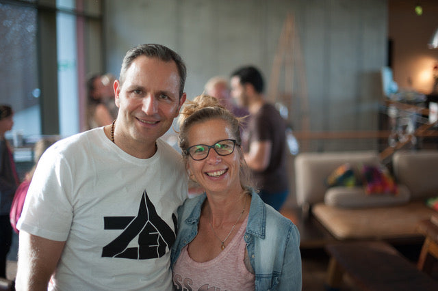 Michael Trüber and Claudia Uhrig at the Yogidays 2018 in Hamburg