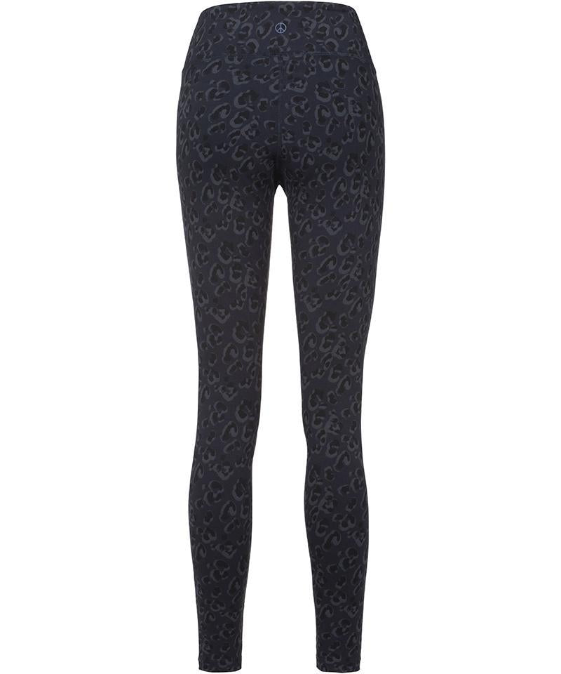 Leggings Leo Bio Baumwolle Blau Stylisch Umweltfreudlich Bequem Ognx 1305