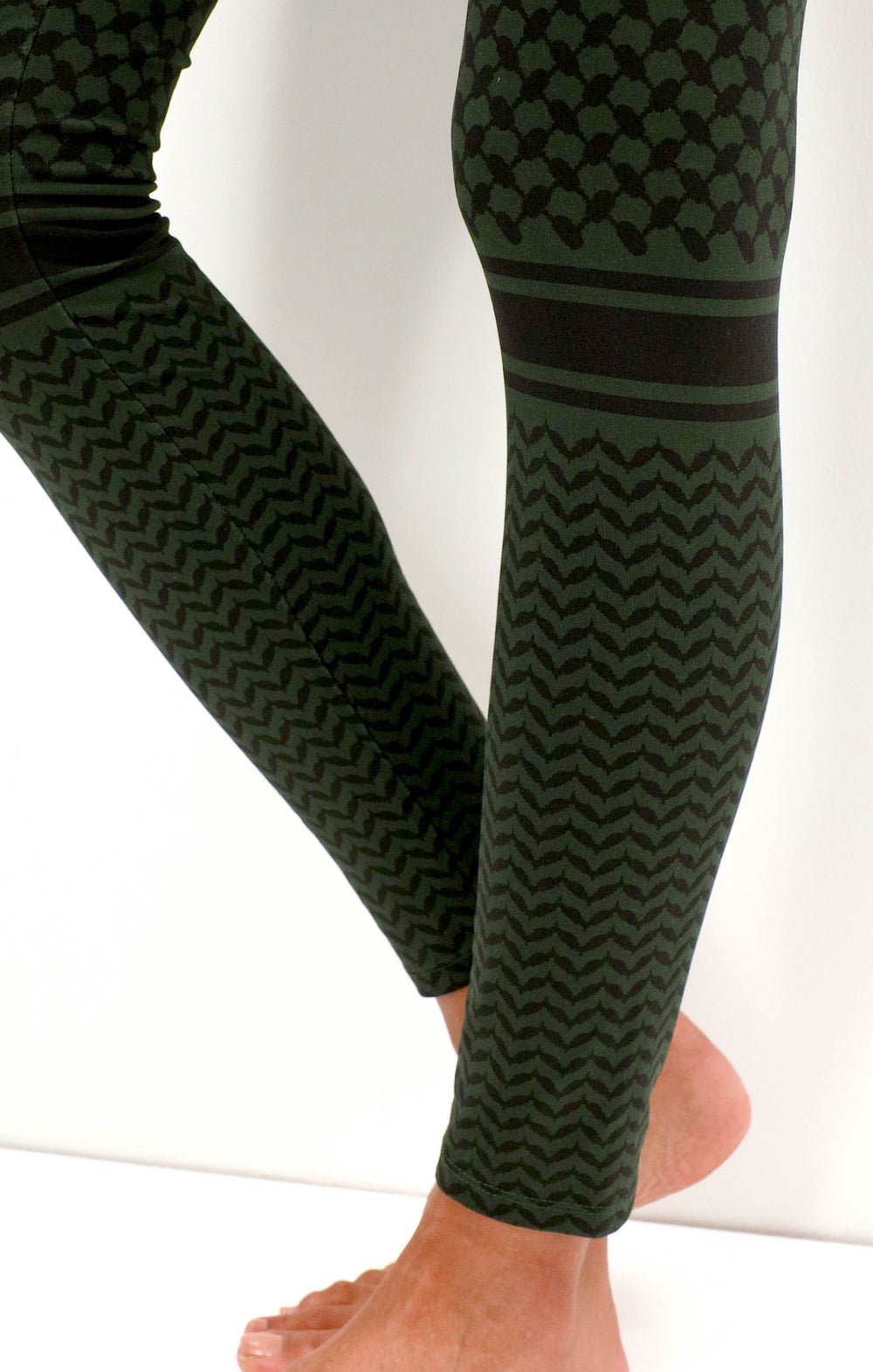 Ognx Yoga Leggings Keffiah Bio Baumwolle Grün Nachhaltig And Fair 5729