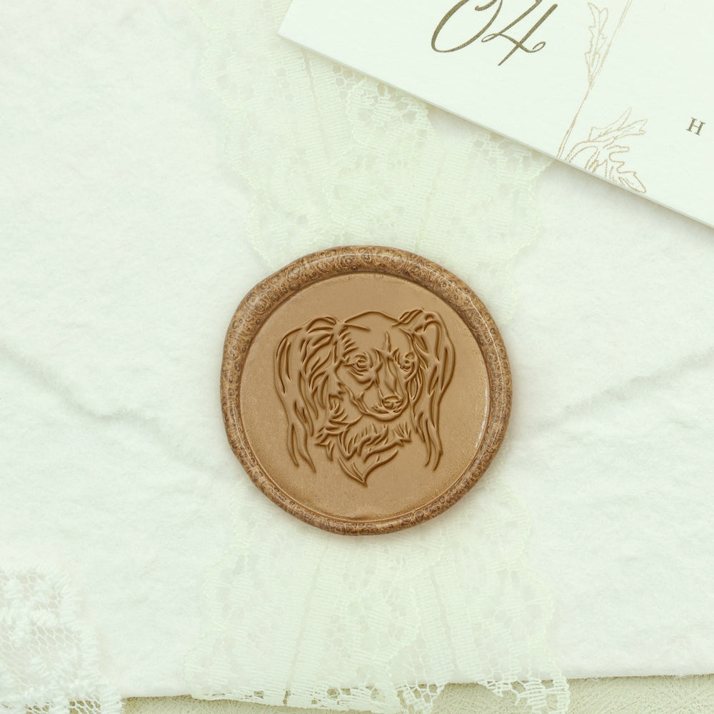 Pet Silhouette Wax Seal Stickers - Made to Order – The Emerald Hound