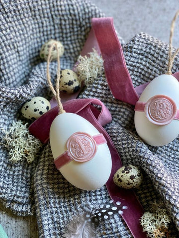 Easter Eggs Decoration with Wax Seal