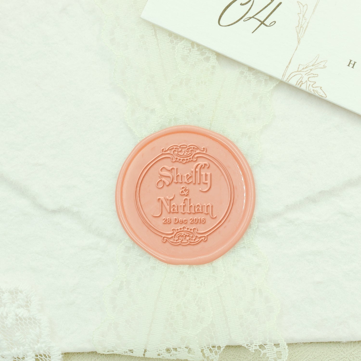Personalized Custom Wax Seal Pattern - DOUBLE INITIALS/NAME - Style 355~378
