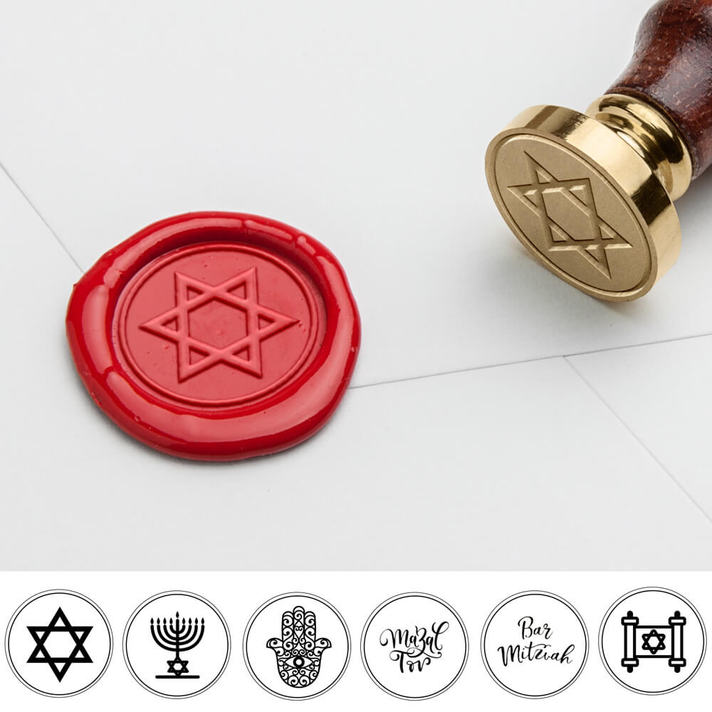 Jewish Symbol Wax Seal Stamp Hebrew Judaism Amzdeco Com Amz Deco