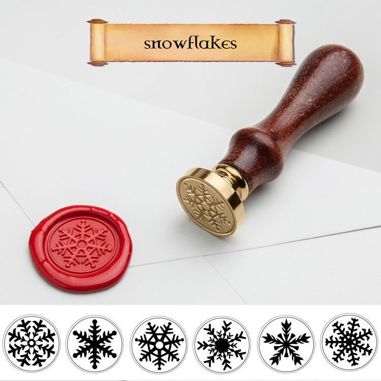 Seal Snowflake Bless Christmas New Year Stamp Seal Cute - Temu