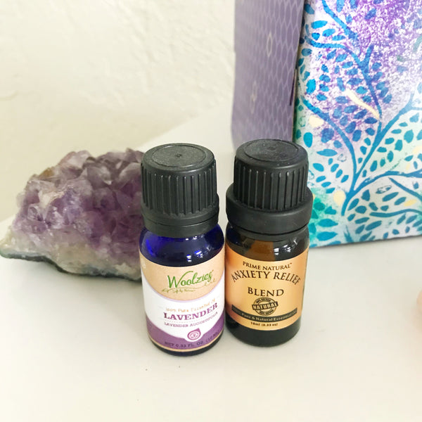 I love keeping lavender oil and this anxiety blend on my desk.