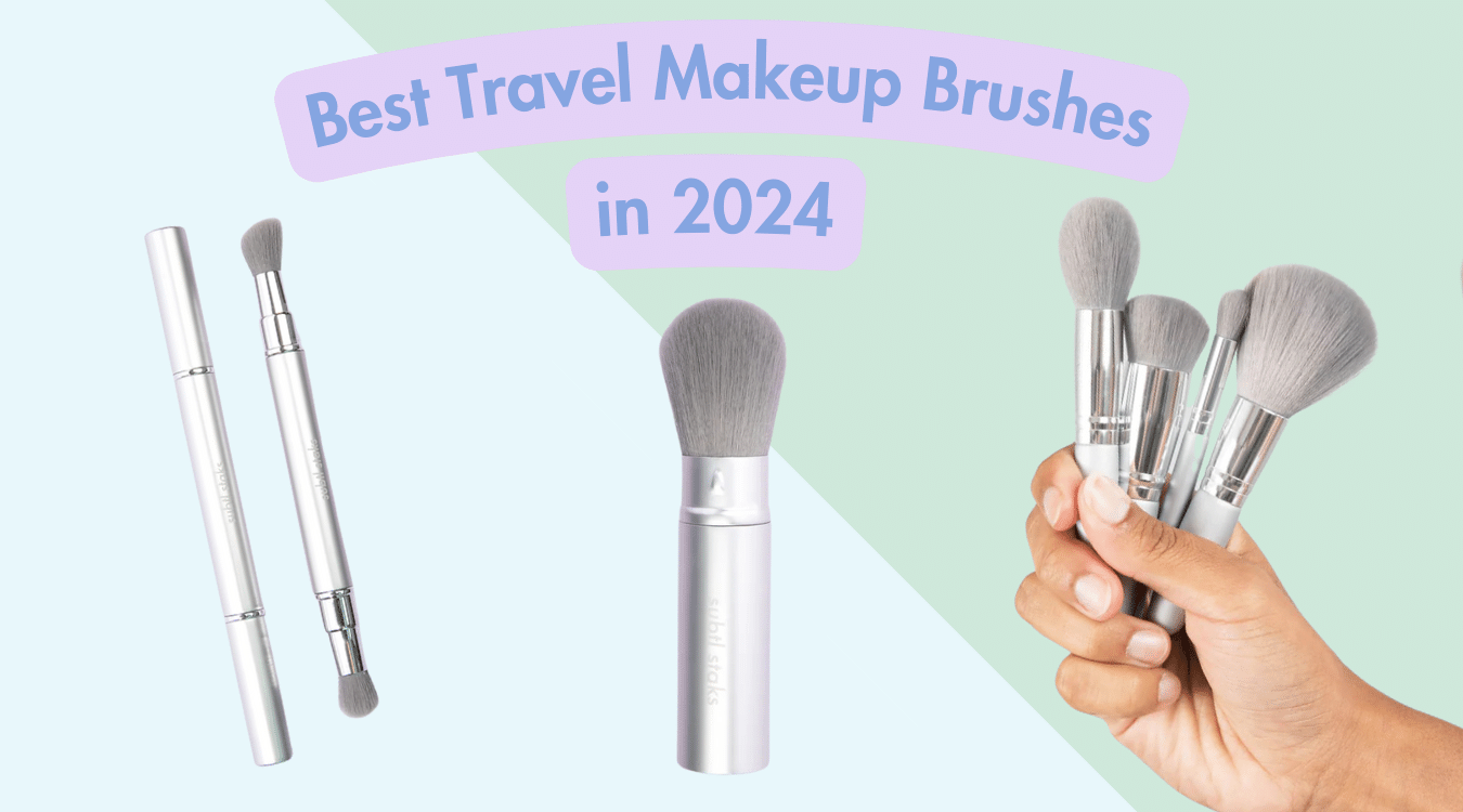 3 Best Travel Makeup Brushes According to Jet-Setters in 2024, Featuring the Dual-End Eyeshadow Brush, the Stak Brush BFF, and 4-Piece Brush Set