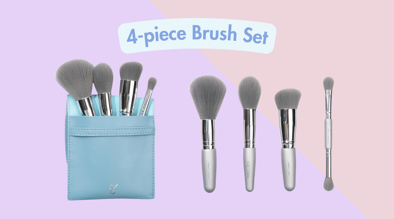 Best Travel Makeup Brushes: The 4-Piece Brush Set by Subtl Beauty