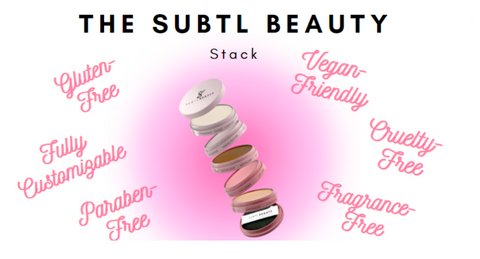 Image showing Subtl Beauty's travel makeup stak coming apart