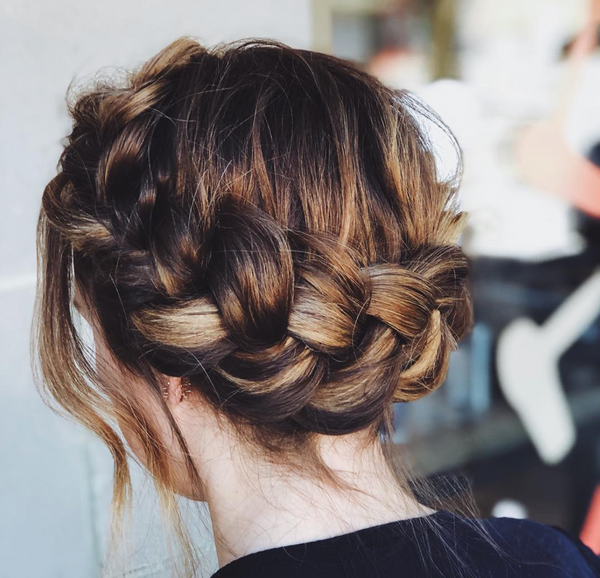 crown braided hairstyle