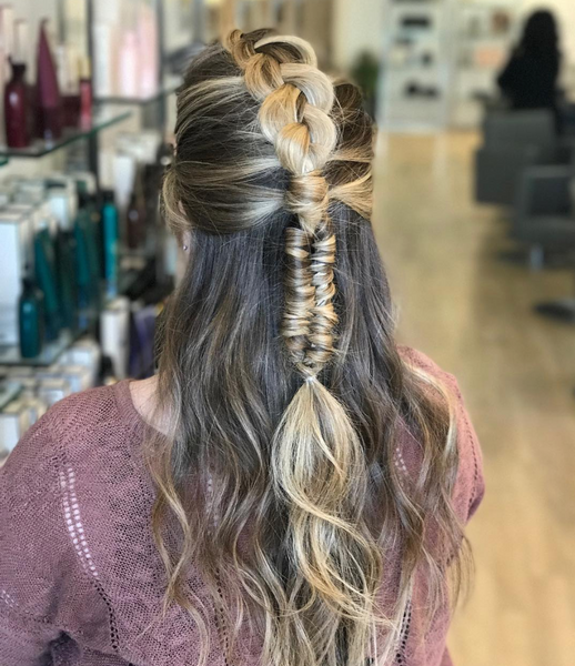 french fishtail hair design