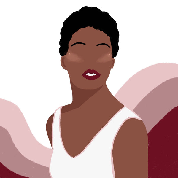 An illustration of what Maya Angelou would look like today.