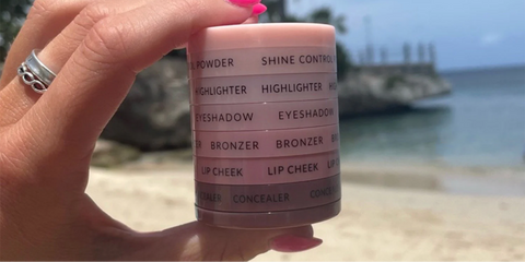Powder Makeup Products at the beach