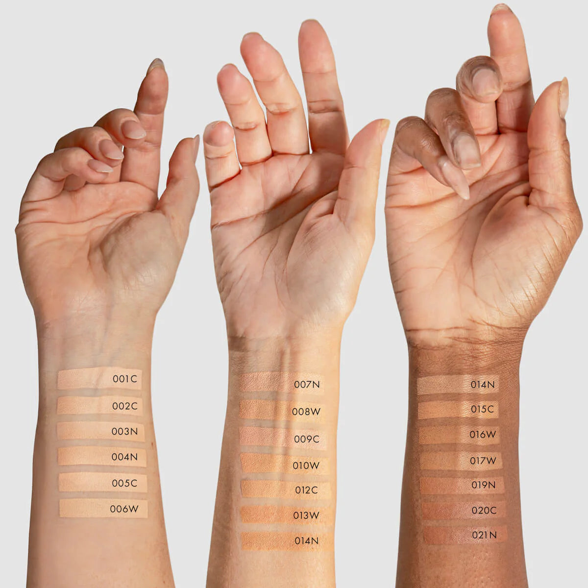 subtl concealer arm swatches