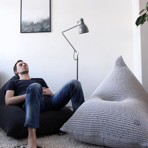 knit bean bag chair