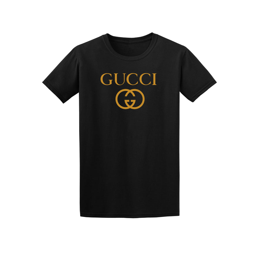 black and gold gucci shirt