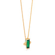 Audrey Green Necklace on Rope Chain