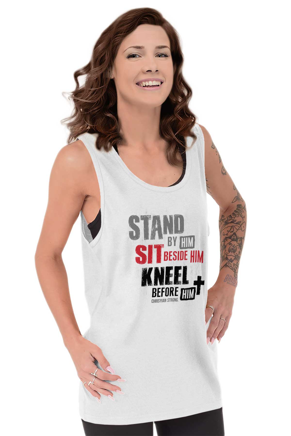 Stand Sit Kneel Tank Top Ultra Cotton | – Christian Strong