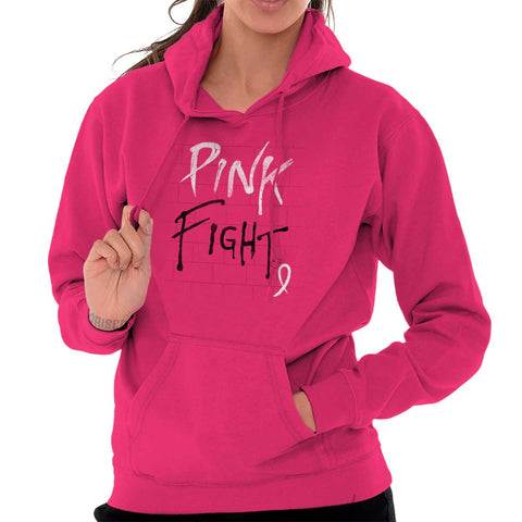 Beware Fight Back Breast Cancer Pink Zip Hoodie Sweatshirt Women